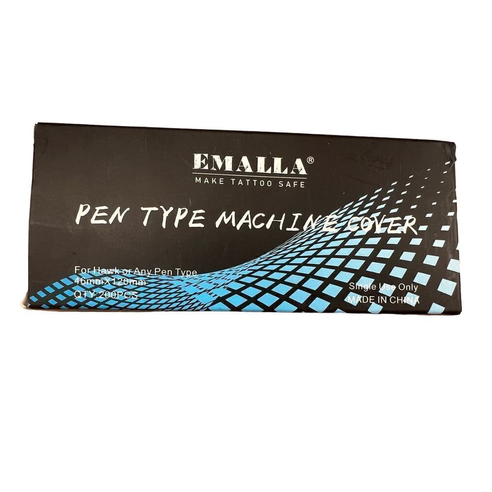 Emalla Pen type Tattoo Machine Pen Cover 200pcs *New